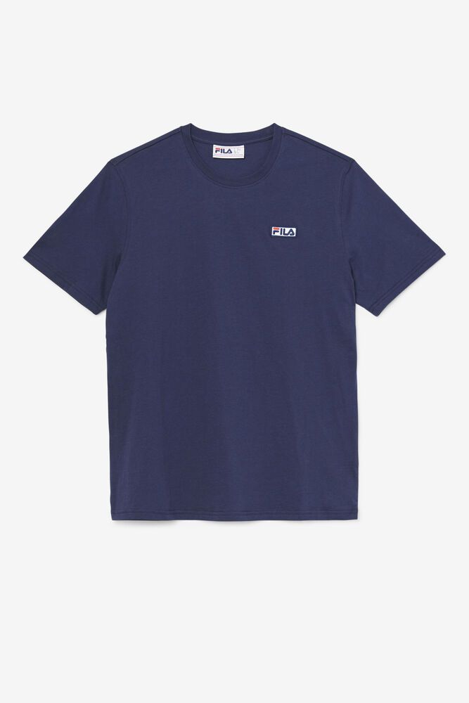 Fila T-Shirt Mens Navy Skylar - Ireland 34967-EGSR